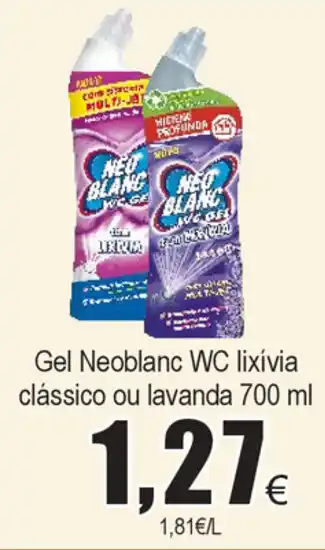 Froiz Gel Neoblanc WC Lixívia Clássico ou Lavanda 700ml promoção
