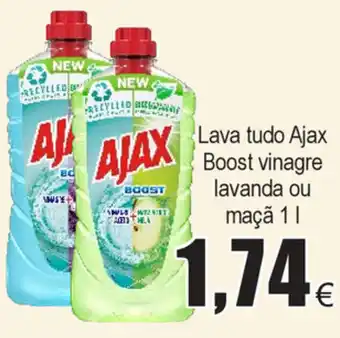 Froiz Lava Tudo Ajax Boost Vinagre Lavanda ou Maçã 1L promoção