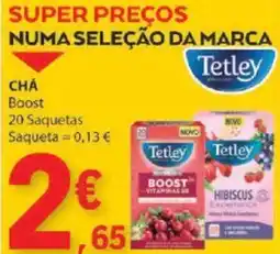 E.Leclerc CHÁ Boost 20 Saquetas promoção