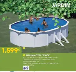 Bricomarché PISCINA OVAL "FIDJI" promoção