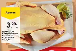 Continente FRANGO DO CAMPO INTEIRO C/MIÚDOS CONTINENTE SELEÇÃO promoção