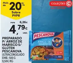 Continente PREPARADO P/ ARROZ DE MARISCO S/ GLUTEN PESCANOVA ULTRACONGELADO EMB.: 500 G promoção