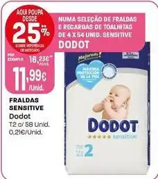 Intermarché Dodot - fraldas sensitive promoção