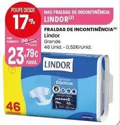 Intermarché Lindor - fraldas de incontinencia promoção