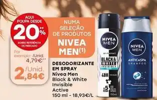 Intermarché Nivea men - desodorizante em spray promoção