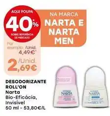 Intermarché Narta - desodorizante roll'on promoção
