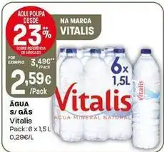 Intermarché Vitalis - água s/gas promoção