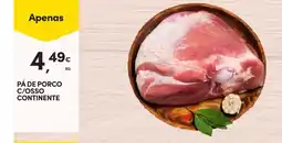 Continente PÁ DE PORCO C/OSSO CONTINENTE KG promoção