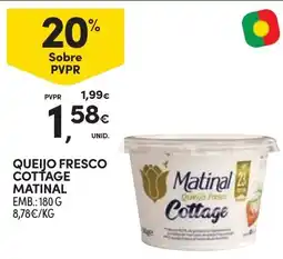 Continente QUEIJO FRESCO COTTAGE MATINAL EMB.: 180 G promoção