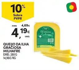 Continente QUEIJO DA ILHA GRAČIOSA MILHAFRE EMB.: 280 G promoção