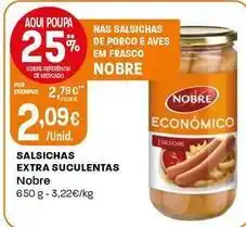 Intermarché Nobre - salsichas extra suculentas promoção