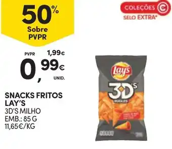 Continente SNACKS FRITOS LAY'S promoção