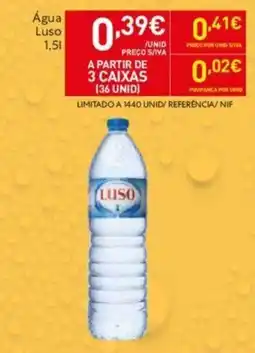 Recheio Água Luso 1.5L promoção
