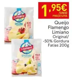 Recheio Queijo Flamengo Limiano Original/ -50% Gordura Fatias 200g promoção