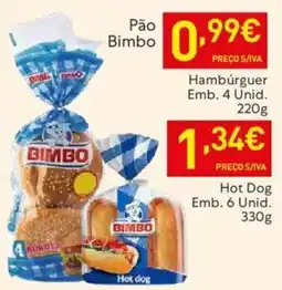 Recheio Pão Bimbo Hambúrguer Emb. 4 Unid. promoção