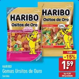 ALDI HARIBO Gomas Ursitos de Ouro promoção