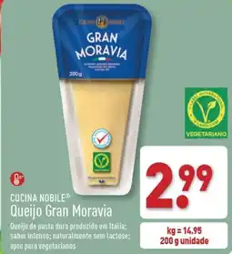 ALDI CUCINA NOBILE Queijo Gran Moravia promoção