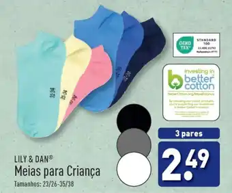 ALDI LILY & DAN Meias para Criança promoção