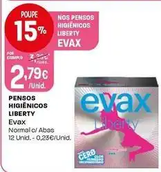 Intermarché Evax - pensos higienicos liberty promoção