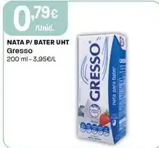 Intermarché Gresso - nata p/bater uht promoção