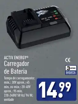 ACTIV ENERGY Carregador de Bateria