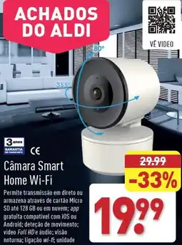 ALDI Câmara Smart Home Wi-Fi promoção