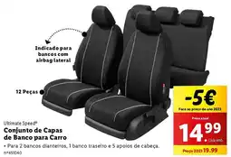 Lidl Ultimate Speed Conjunto de Capas de Banco para Carro promoção