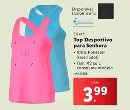 Lidl Crivit Top Desportivo para Senhora promoção