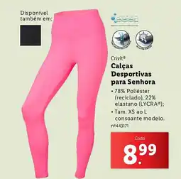 Lidl Crivit Calças Desportivas para Senhora promoção