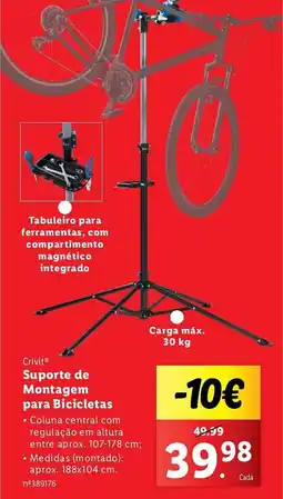 Lidl Crivit Suporte de Montagem para Bicicletas promoção