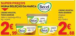 E.Leclerc CREME VEGETAL PARA BARRAR Sabor a manteiga 450 g promoção