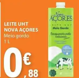 E.Leclerc LEITE UHT NOVA AÇORES Meio gordo 1 L promoção