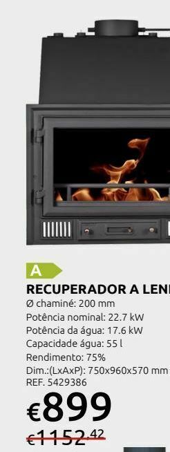Calefator à lenha