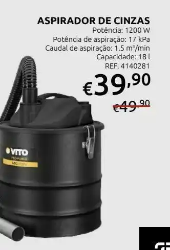 Aspirador de cinzas vito