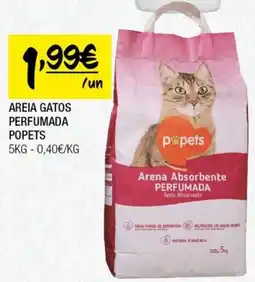 Spar AREIA GATOS PERFUMADA POPETS 5KG promoção