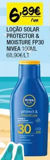 Spar LOÇÃO SOLAR PROTECTOR & MOISTURE FP30 NIVEA 100ML promoção
