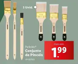 Lidl Parkside Conjunto de Pincéis promoção