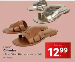 Lidl Esmara Chinelos promoção