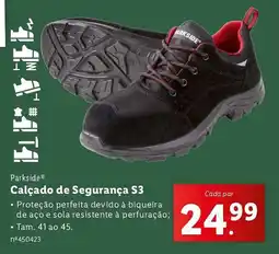 Lidl Parkside Calçado de Segurança S3 promoção