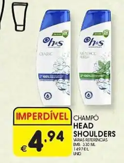 Meu Super CHAMPÓ HEAD SHOULDERS VARIAS REFERENCIAS EMB: 330 ML promoção