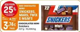 Intermarché Snickers - chocolates mini promoção