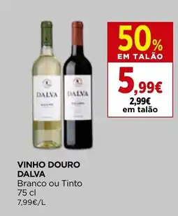 Supercor VINHO DOURO DALVA Branco ou Tinto 75 cl promoção