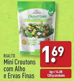 ALDI RIALTO Mini Croutons com Alho e Ervas Finas promoção