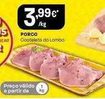 Intermarché Porco costeleta do lombo promoção
