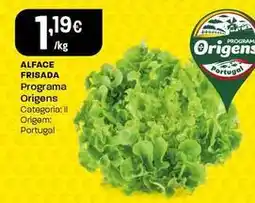 Intermarché Programa origens - alface frisada promoção