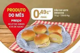Intermarché Pao de leite brioche promoção