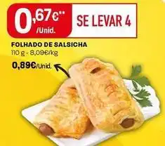 Intermarché Folhado de salsicha promoção
