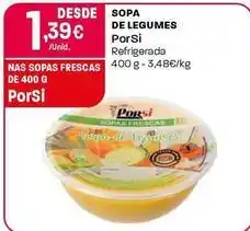 Intermarché Porsi - sopa de legumes promoção