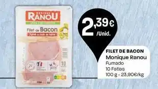 Intermarché Monique ranou - filet de bacon promoção