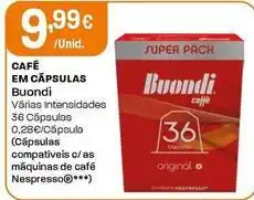 Intermarché Buondi - cafe em capsulas promoção